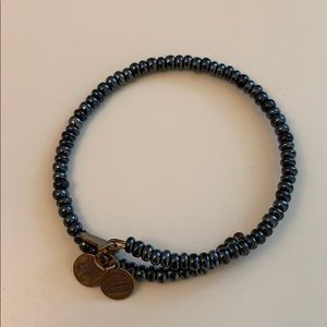 Alex and Ani beaded bracelet in navy/midnight blue